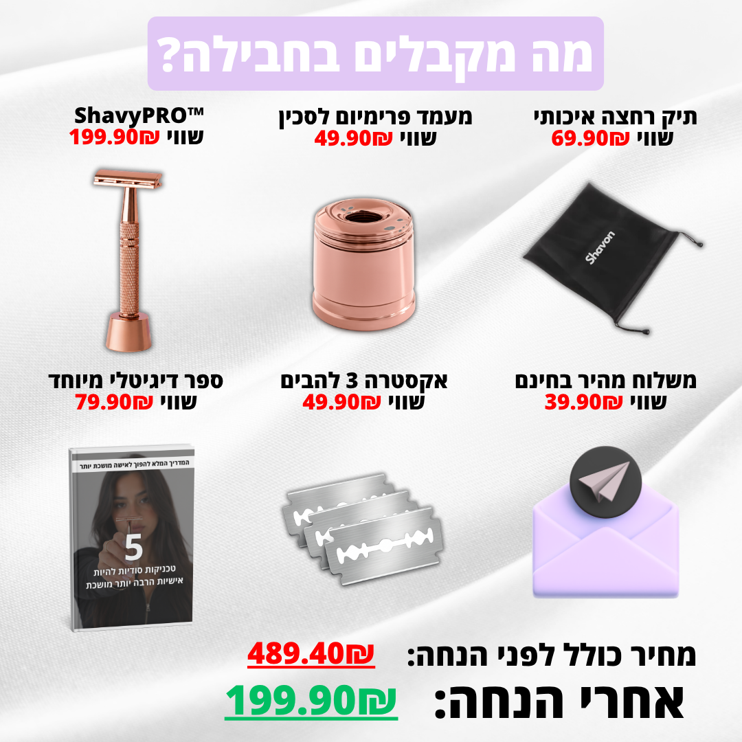 ™ShavyPRO - סכין הגילוח האחרונה שלך